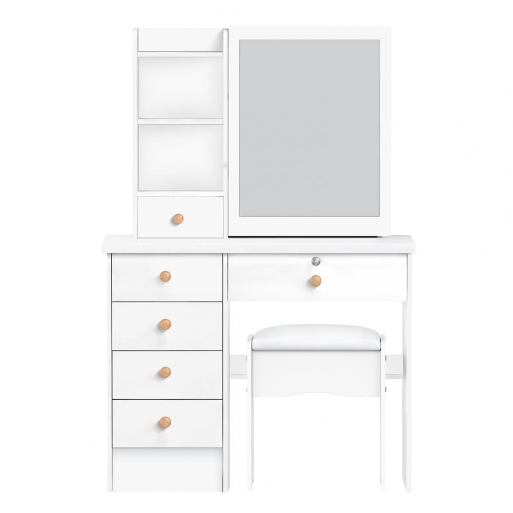 Home Bargains - Makyaj Vanities Sürgülü Aynalı Makyaj Masası,