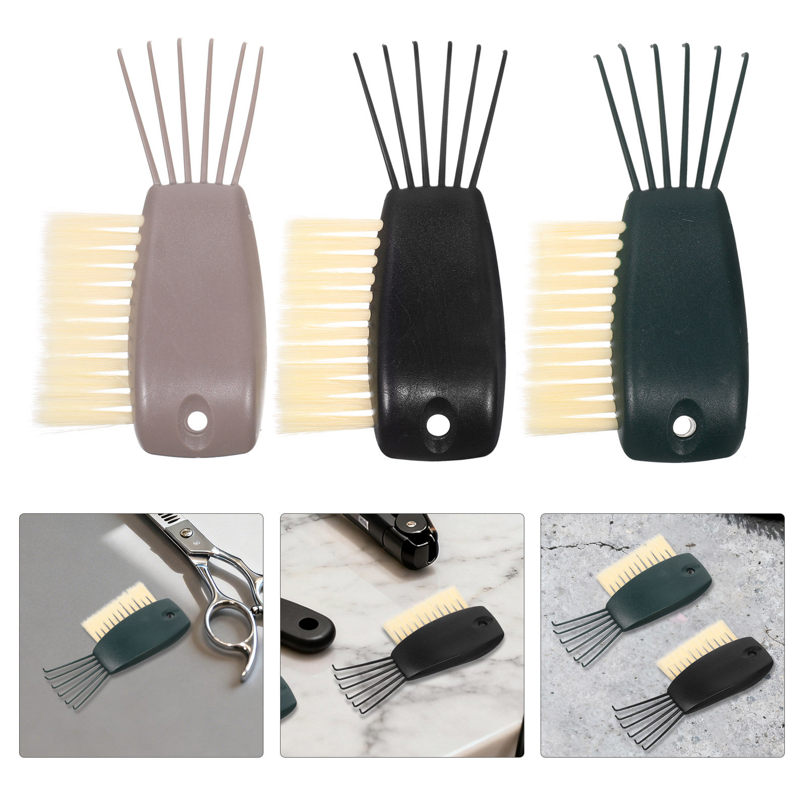 Home Barber - 3 Adet Çok Amaçlı Saç Tarakı