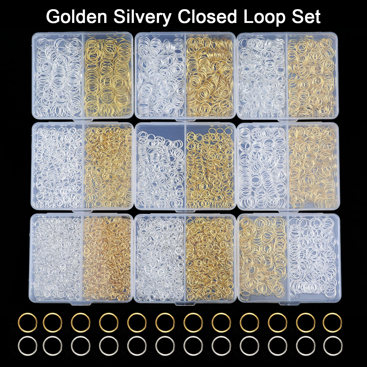 Bar Cart Gold - Kutulu 4/5/6/7/8/10mm altın renk gümüş açık