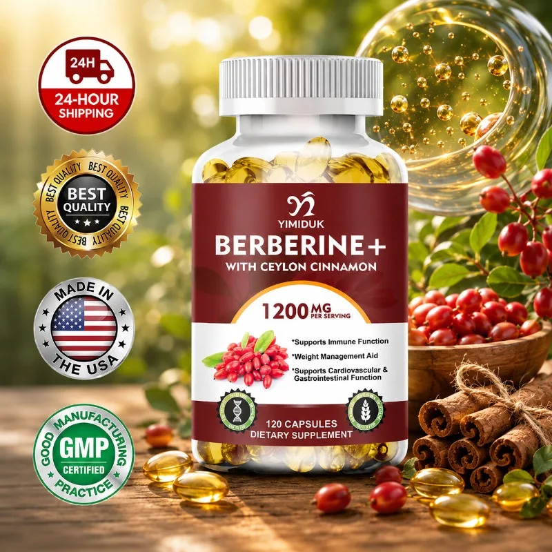 Bitters Bottle Set - Yüksek Etkili Berberin Kapsülleri, Tarçın ve