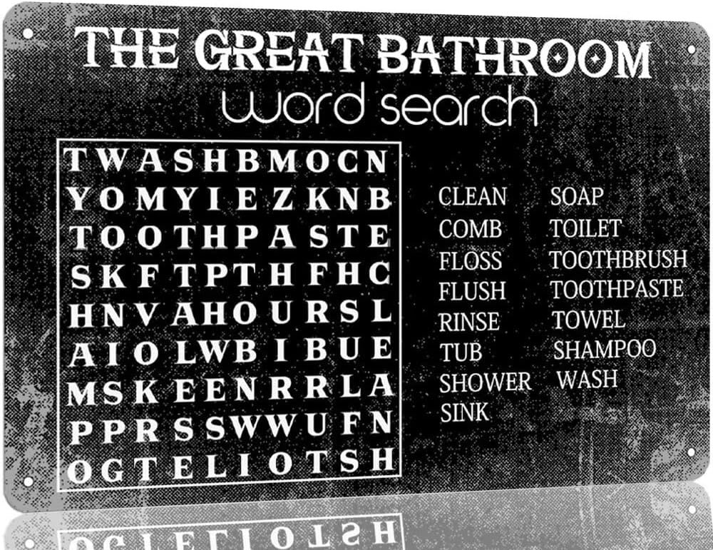 Büyük Banyo Kelime Arama Metal - Home Bar Word incelemesi ve fiyatı