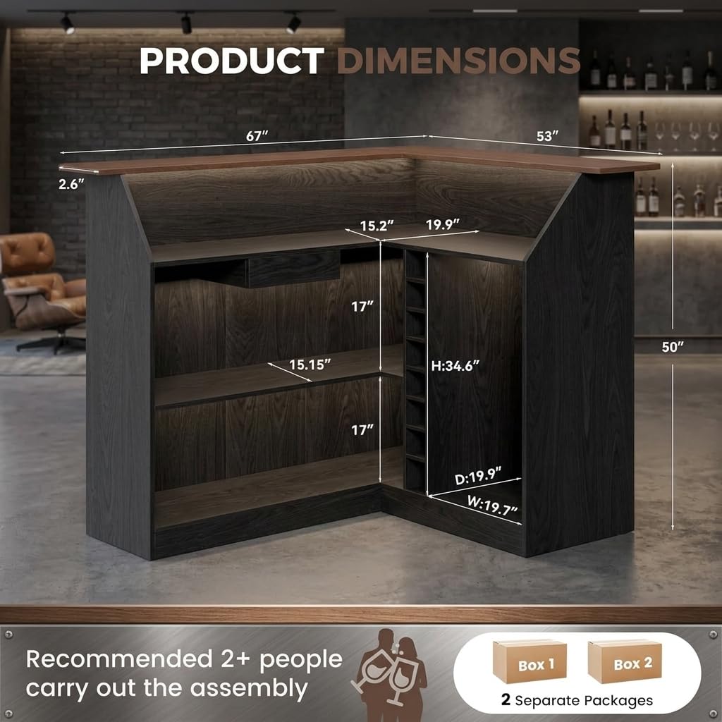 67”/53” L Şeklinde Ev Barı, Bu - Home Bar And Fridge incelemesi ve fiyatı